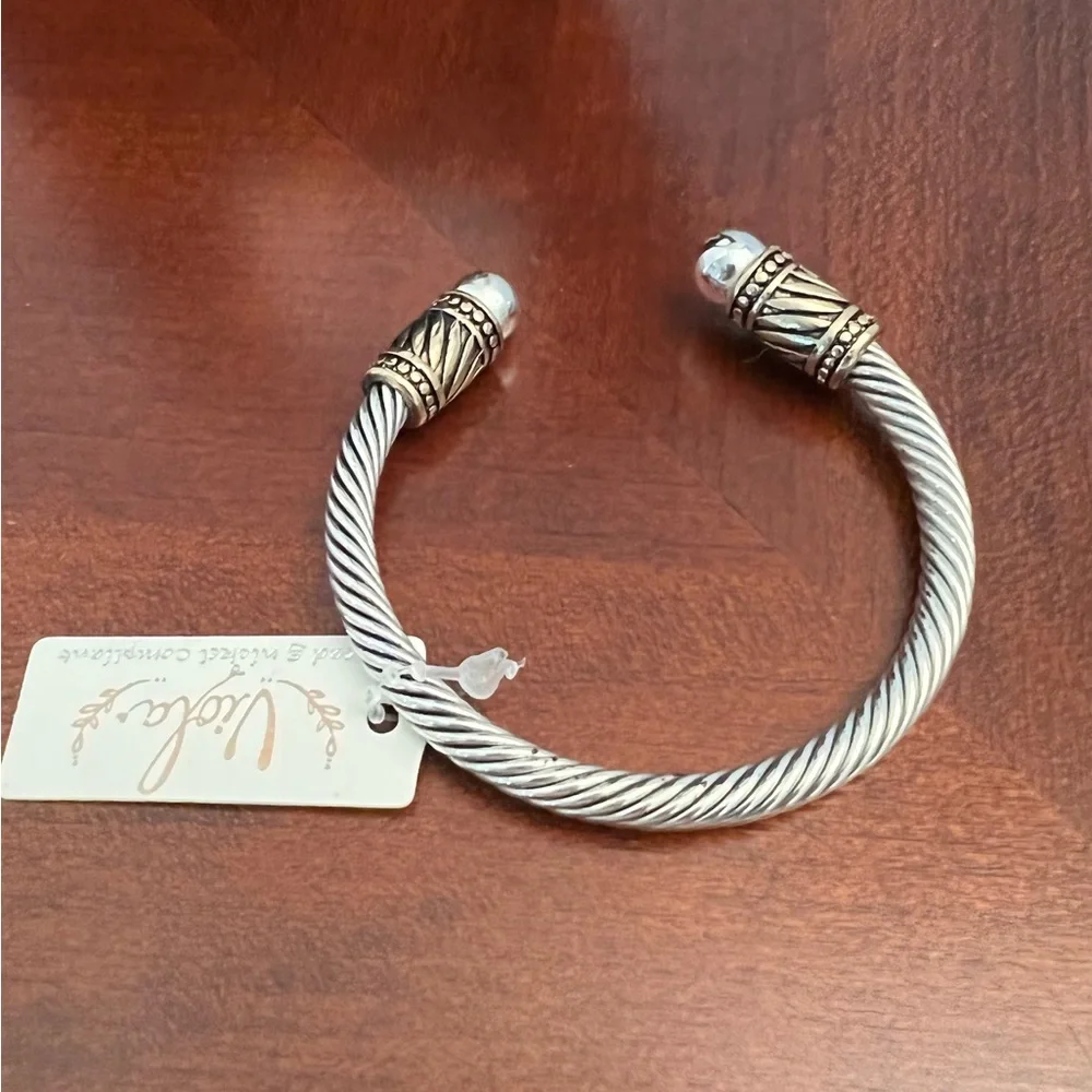 On Sale!! Lock and key earrings and necklace, blessed and cable bracelets - Picture 6 of 7